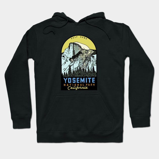 Yosemite National Park Hoodie by Midcenturydave